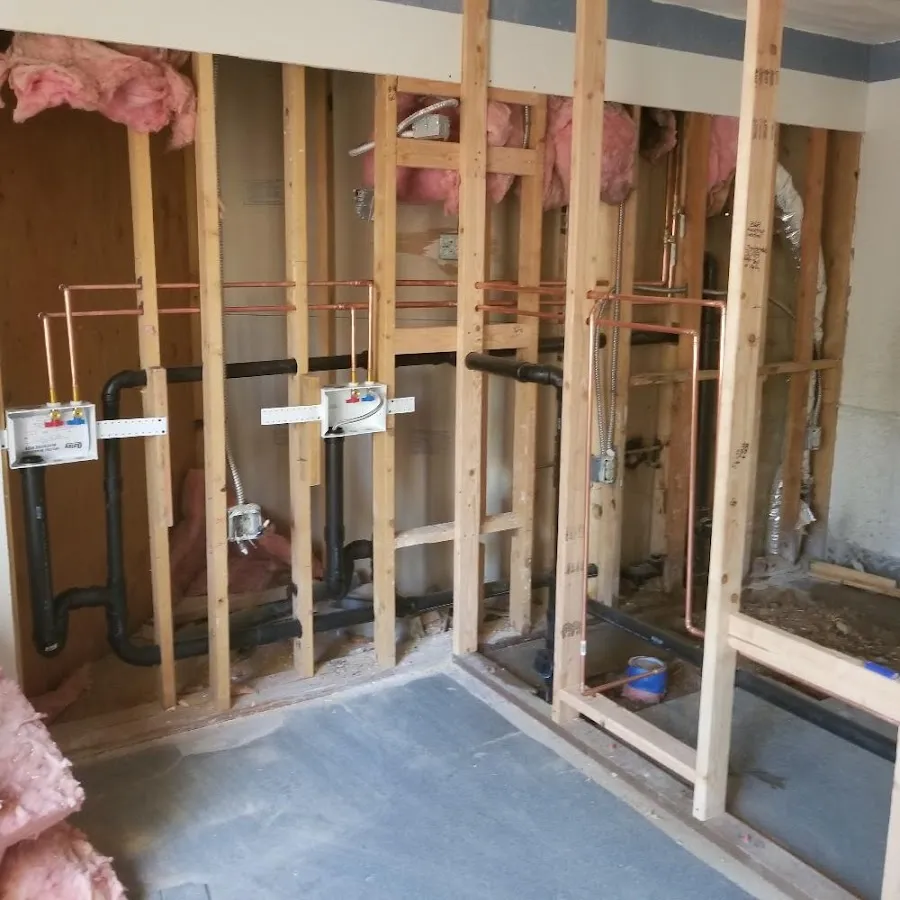 Copper pipe rough-in and plumbing installation in Punta Gorda